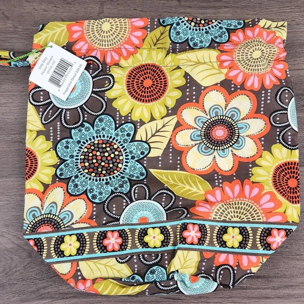 NWT Vera Bradley 3pc Travel Set Floral Nightingale Folkloric Flower Shower